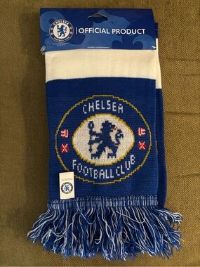 Chelsea Football Club Blue & White Scarf - Official Product